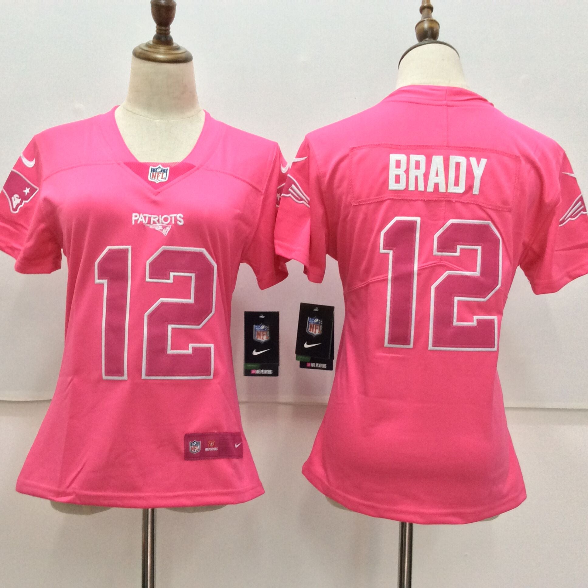 Tom Brady New England Patriots pink Fashion jersey