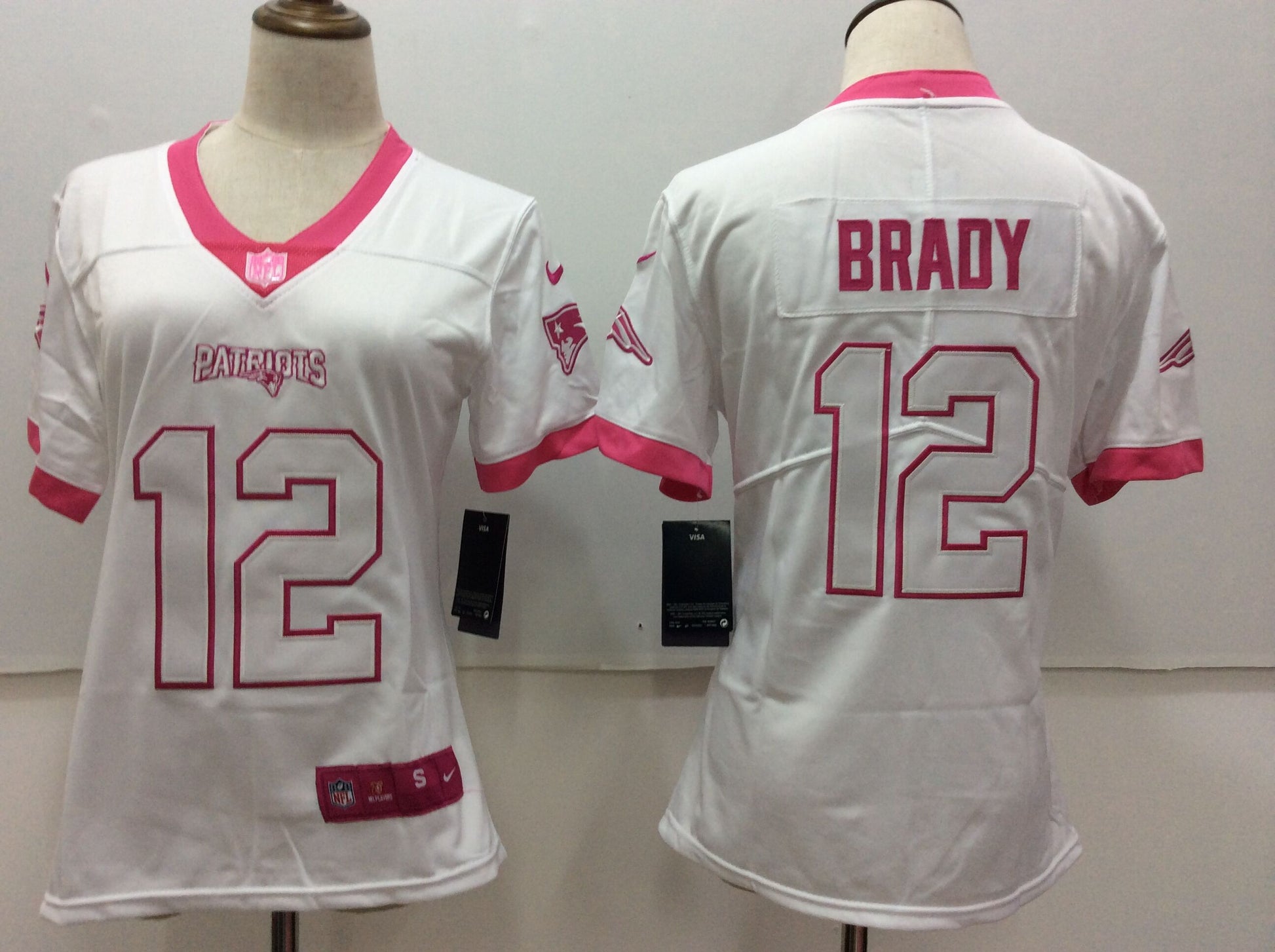 Tom Brady New England Patriots white jersey