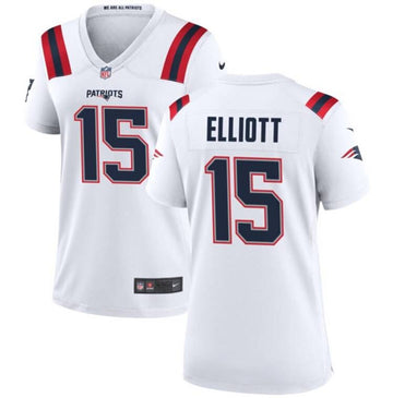 Ezekiel Elliott New England Patriots white jersey