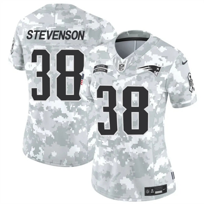 Rhamondre Stevenson New England Patriots camo Salute To Service jersey