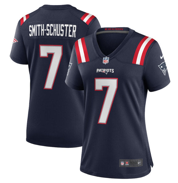 JuJu Smith-Schuster New England Patriots navy Game jersey