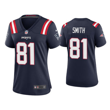 Jonnu Smith New England Patriots navy jersey