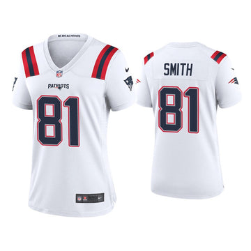 Jonnu Smith New England Patriots white jersey