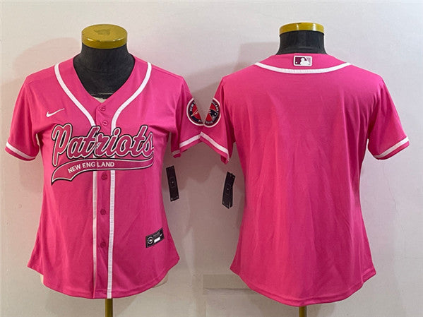 Custom New England Patriots pink jersey