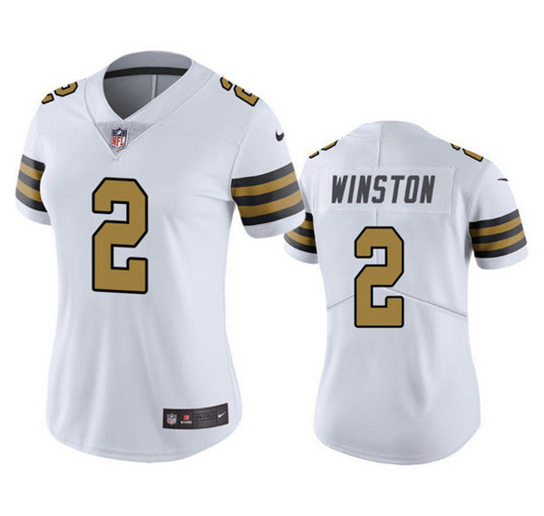 Jameis Winston New Orleans Saints white Color Rush jersey