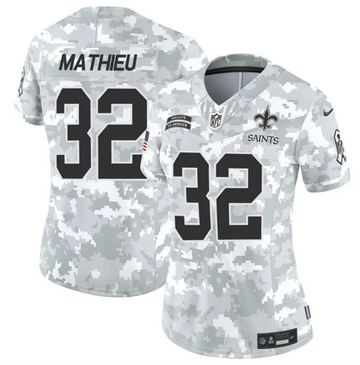 Tyrann Mathieu Arctic New Orleans Saints camo Salute To Service jersey