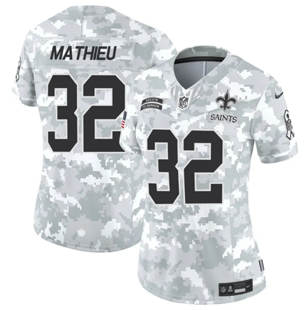 Tyrann Mathieu Arctic New Orleans Saints camo Salute To Service jersey