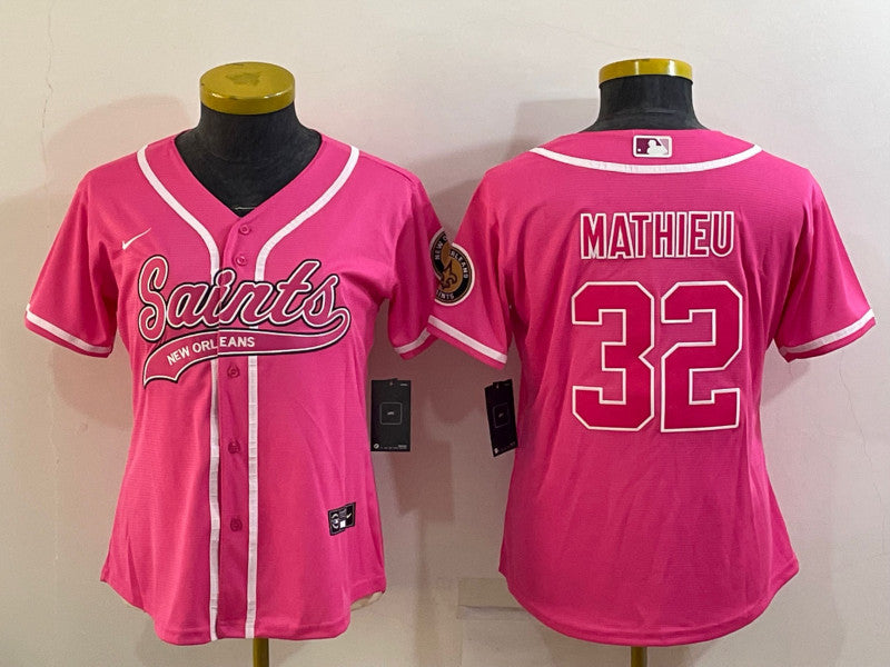 Tyrann Mathieu New Orleans Saints pink jersey