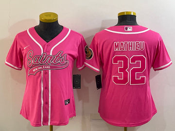 Tyrann Mathieu New Orleans Saints pink jersey