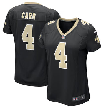 Derek Carr New Orleans Saints black Game jersey