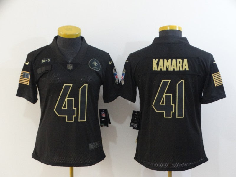 Alvin Kamara New Orleans Saints black Salute To Service jersey