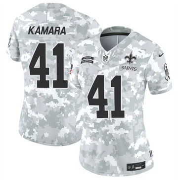 Alvin Kamara Arctic New Orleans Saints camo Salute To Service jersey
