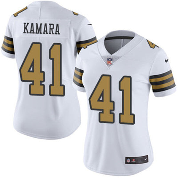 Alvin Kamara New Orleans Saints white Color Rush jersey