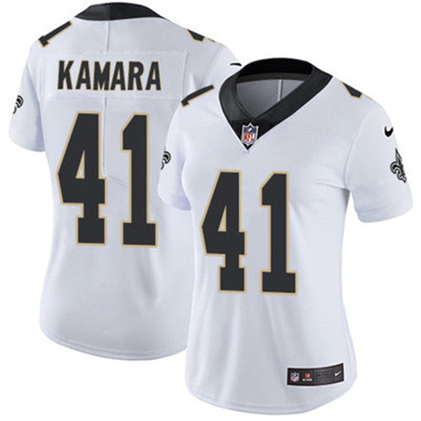 Alvin Kamara New Orleans Saints white jersey