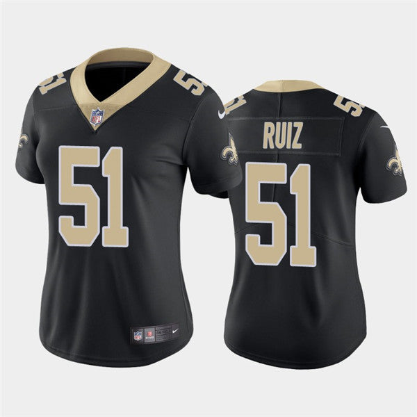 Cesar Ruiz New Orleans Saints black jersey