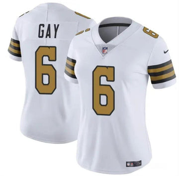 Gay New Orleans Saints white Color Rush jersey