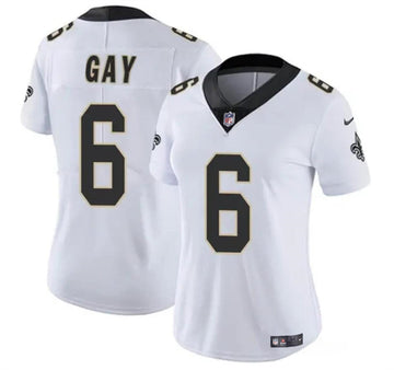 Gay New Orleans Saints white Game jersey