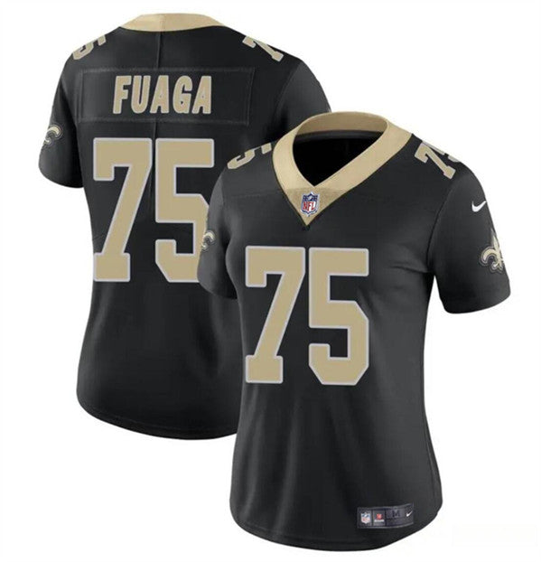 Taliese Fuaga New Orleans Saints black Game jersey