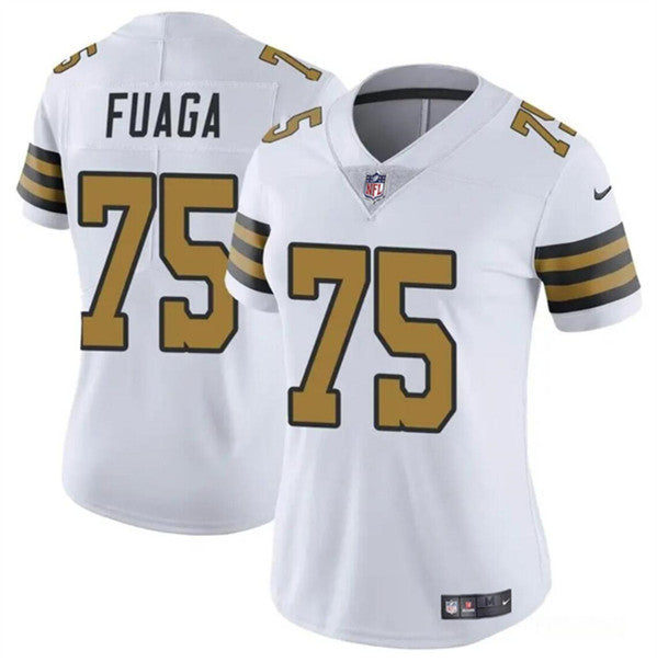 Taliese Fuaga New Orleans Saints white Color Rush jersey