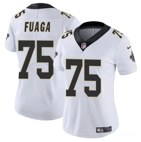 Taliese Fuaga New Orleans Saints white Game jersey