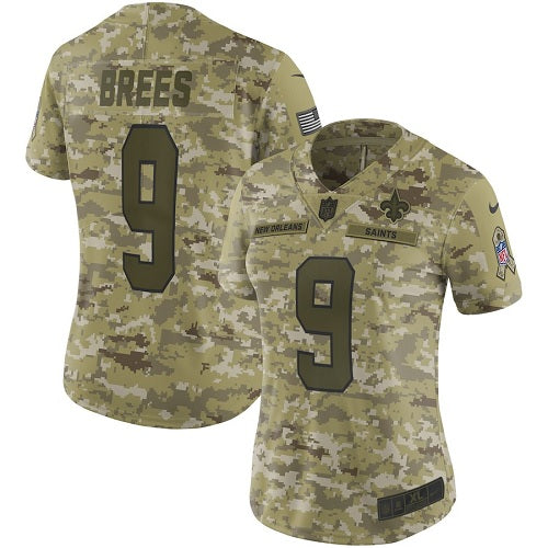 Drew Brees New Orleans Saints camo Salute To Service jersey