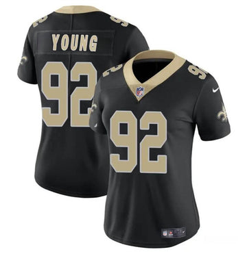Chase Young New Orleans Saints black Game jersey