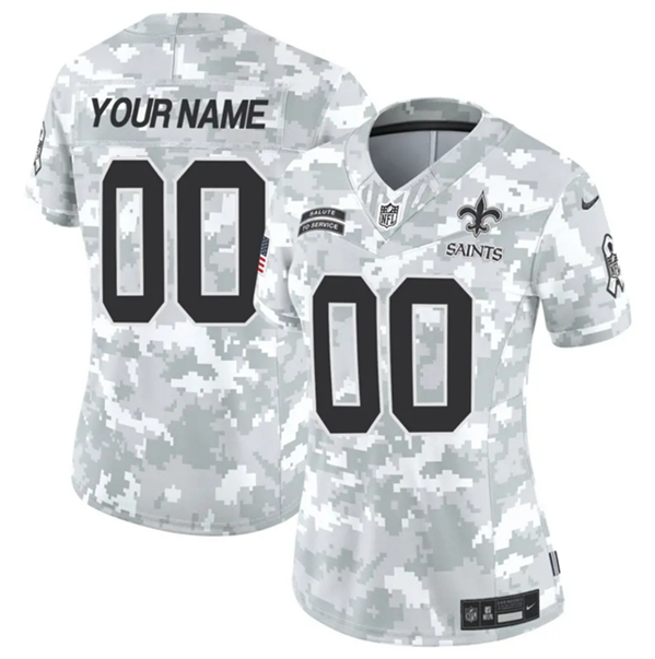 Custom New Orleans Saints camo Salute To Service jersey