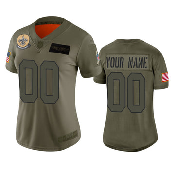 Custom New Orleans Saints camo Salute To Service jersey