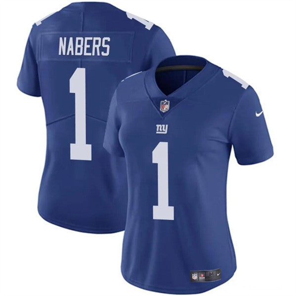 Malik Nabers New York Giants blue jersey