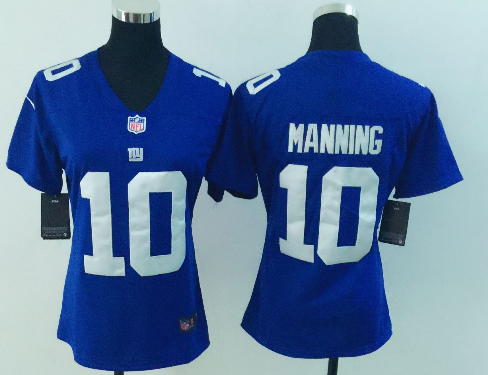 Eli Manning New York Giants blue jersey