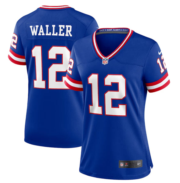 Darren Waller New York Giants royal Game jersey