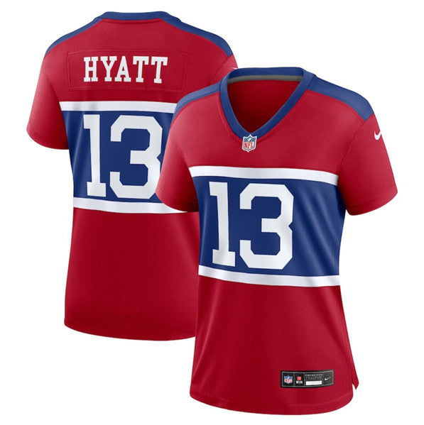 Jalin Hyatt Century New York Giants red Alternate jersey