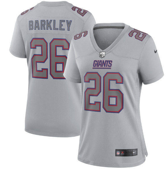 Saquon Barkley New York Giants gray Game jersey