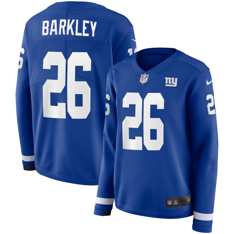 Saquon Barkley New York Giants royal jersey
