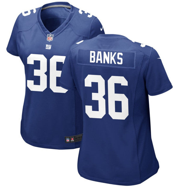Deonte Banks New York Giants blue Game jersey