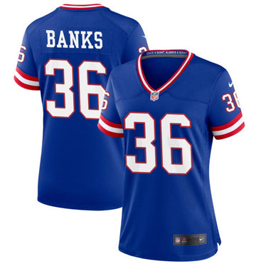 Deonte Banks New York Giants royal Game jersey