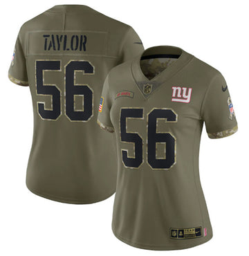 Lawrence Taylor New York Giants olive Salute To Service jersey