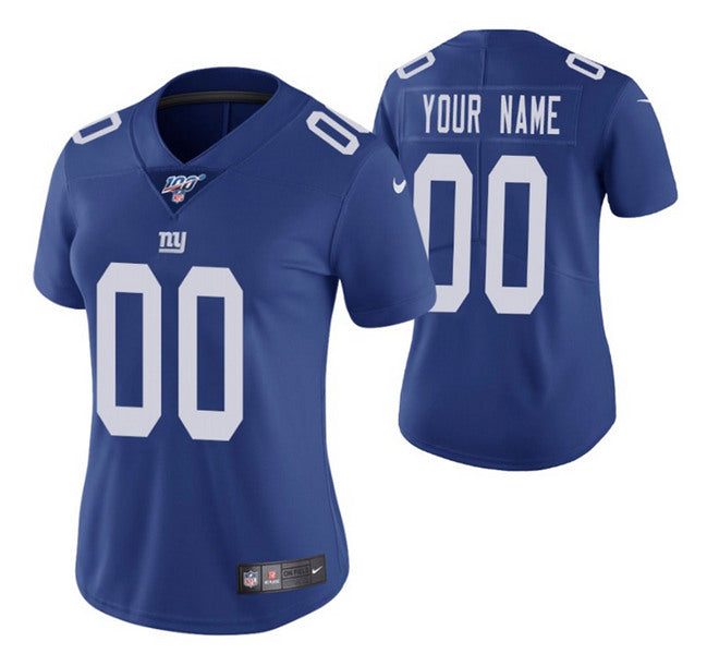 Custom New York Giants royal jersey