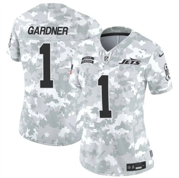 Sauce Gardner New York Jets camo Salute To Service jersey