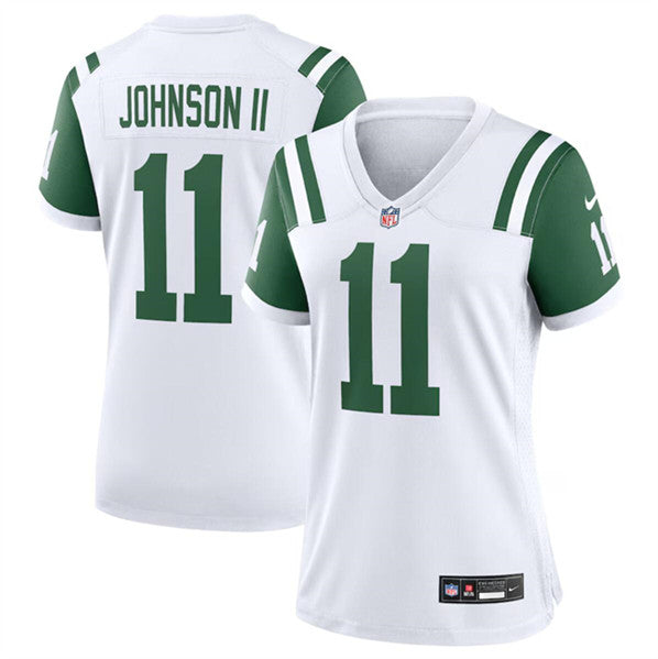 Jermaine Johnson II New York Jets white Alternate jersey