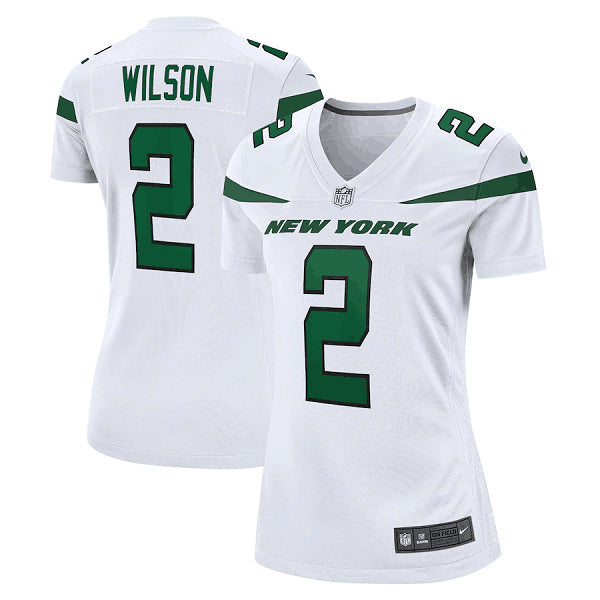 Zach Wilson New York Jets white jersey