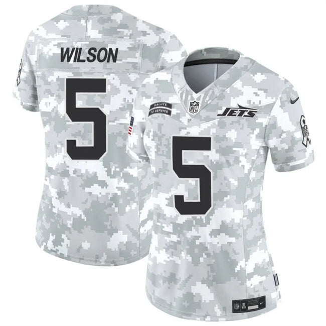 Garrett Wilson New York Jets camo Salute To Service jersey