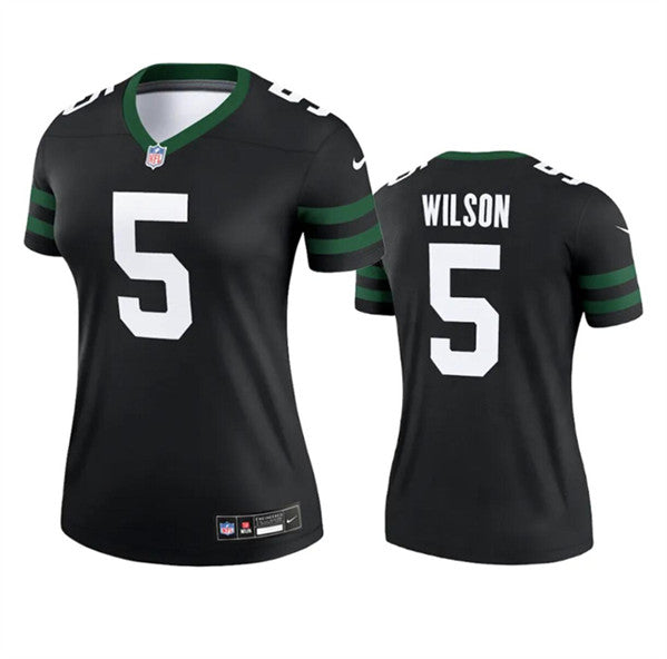 Garrett Wilson New York Jets black jersey