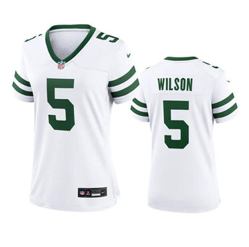 Garrett Wilson New York Jets white jersey