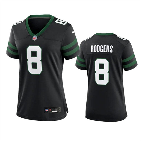 Aaron Rodgers New York Jets black jersey