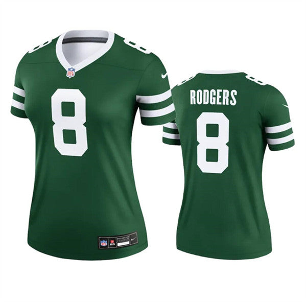 Aaron Rodgers New York Jets green jersey