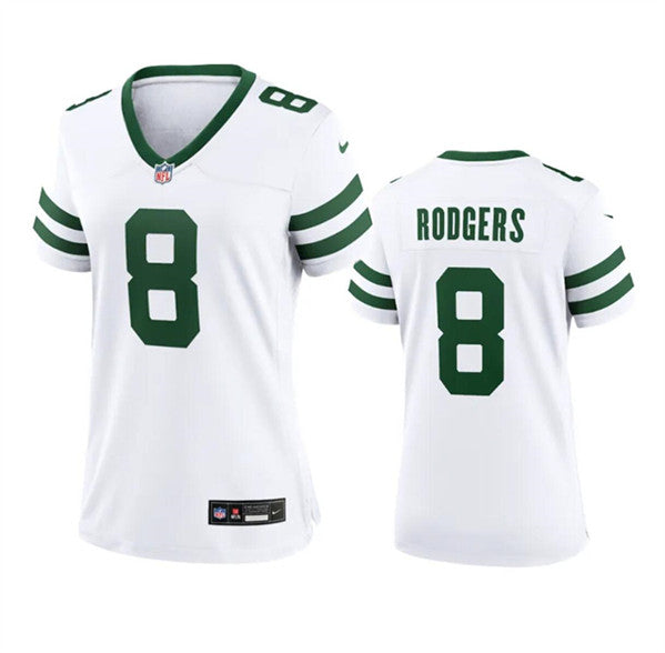 Aaron Rodgers New York Jets white jersey