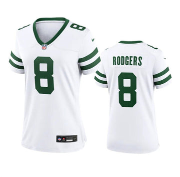 Aaron Rodgers New York Jets white jersey