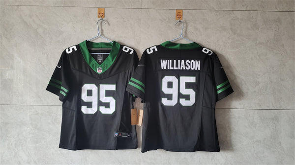 Quinnen Williams New York Jets black FUSE jersey