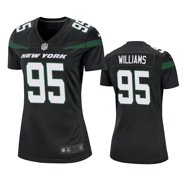 Quinnen Williams New York Jets black jersey